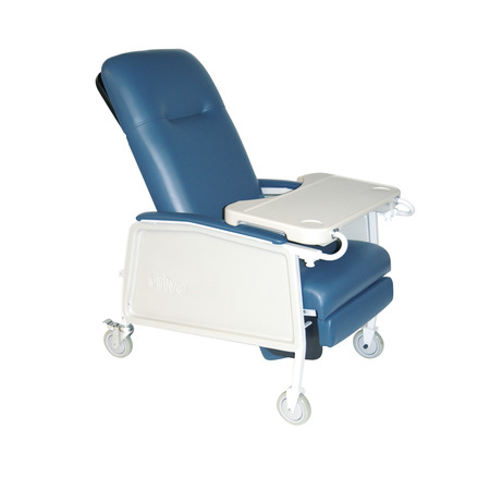 DRIVE MEDICAL 3 Position Heavy Duty Bariatric Geri Chair Recliner, Blue Ridge d574ew-br